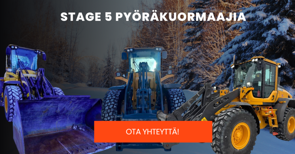 Stage 5 pyöräkuormaajat. Ota yhteyttä!