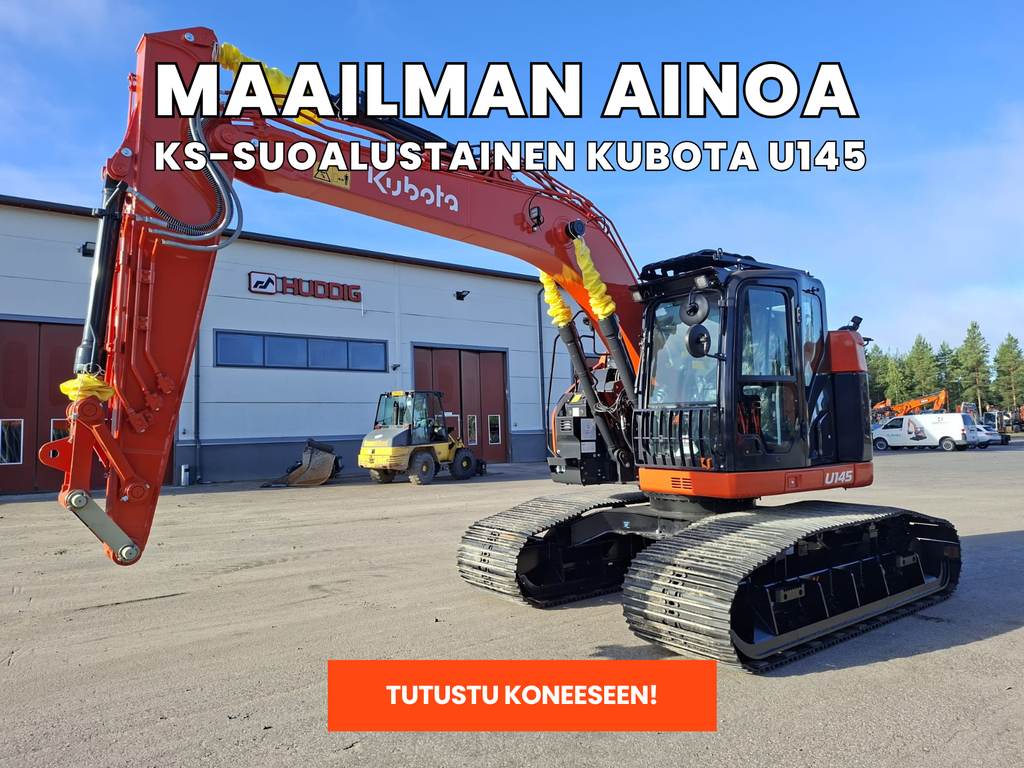 KS-erikoisalustainen Kubota U145. 